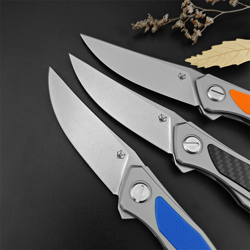 High Quality Shirrov F95 Flipper Folding Knife D2 Satin Blade 420 Steel Handles Utility EDC Tools Camping Tactical Survival Pocket Knives 15535 535 16