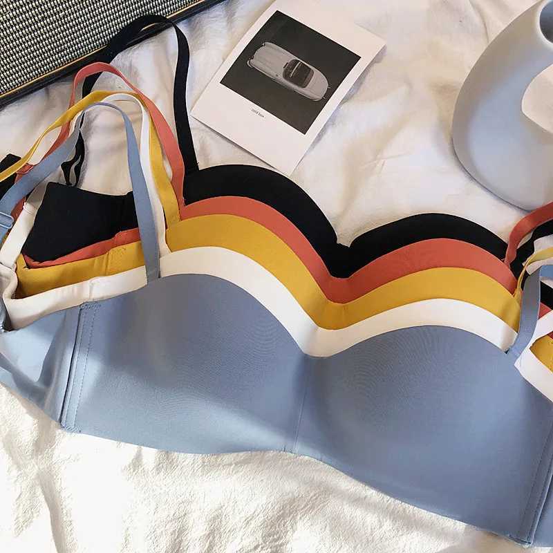 Sexy Half Cup Bras Seamless Lingerie Gather Push Up Underwear One-Piece Women Corset Breathable Wireless Bralette Soutien GorgesX2410