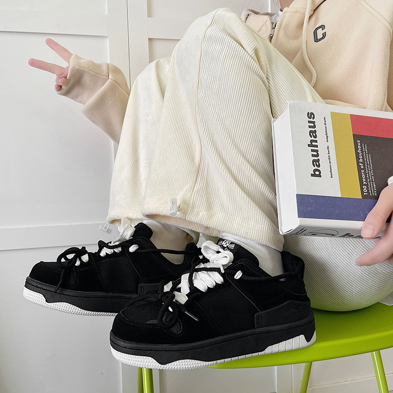 Men's and Women's Casual Thick Soled Trendy Fashionable Board Shoes