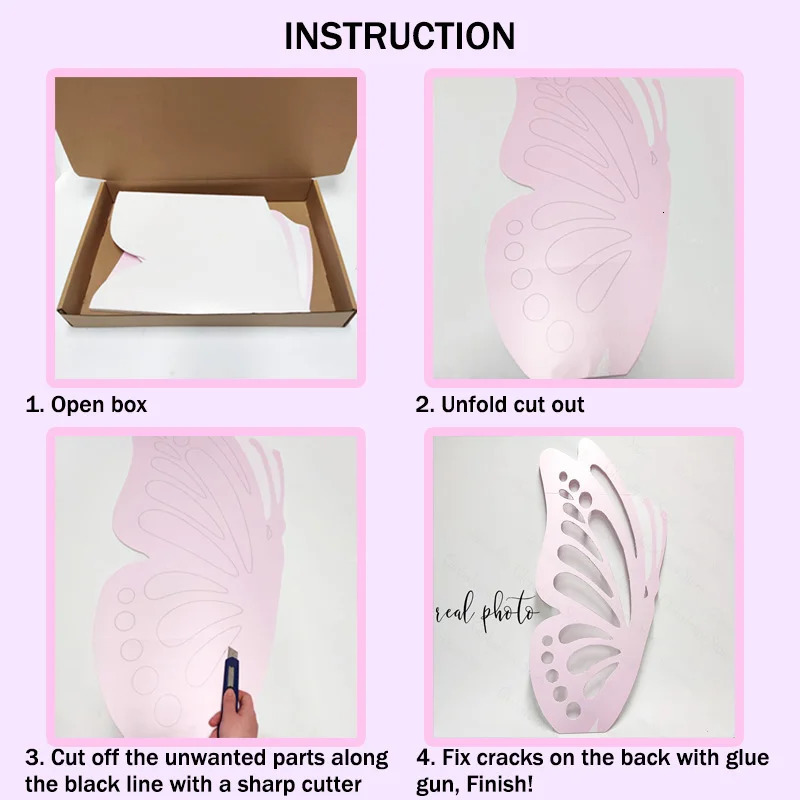 36 inch DIY decoration foam board hollow butterfly center butterfly theme birthday party baby shower wedding decoration 241022