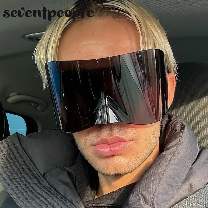 Retro sunglasses for women 2024 er punk sunglasses steampunk Y2k sunglasses oversized goggles 241022