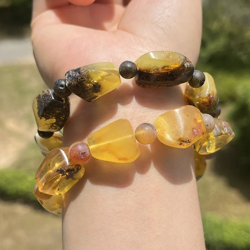 designer bracelet women luxury jewelry mens bracelet r Amber Bracelet Unique Facial Diy Beads High Quality Spices Mineral Natural Stone Treatment Jewe - view 4