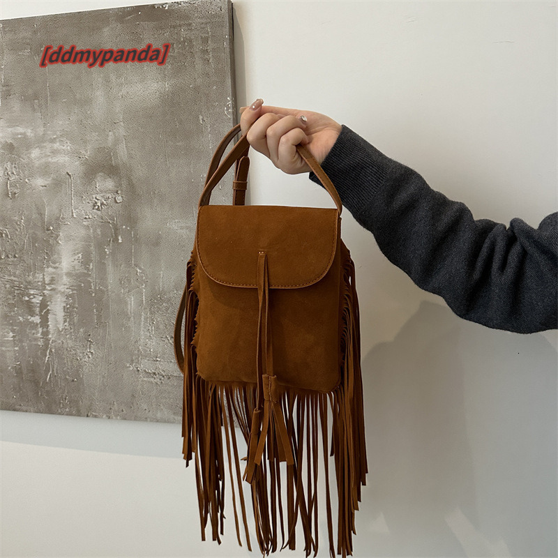 Bohemian chic Su women's 2024 autumn and winter new fashion shoulder crossbody frosted small bag #15 ddmypanda ddmypanda