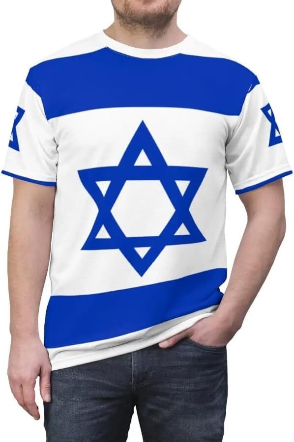 Mens T shirt Fashion Israel Flag 3D T Shirt for Men Fashion Hip Hop O-neck Short Sleeve Tops tee Casual tops summer clothes Fashion and leisure nice