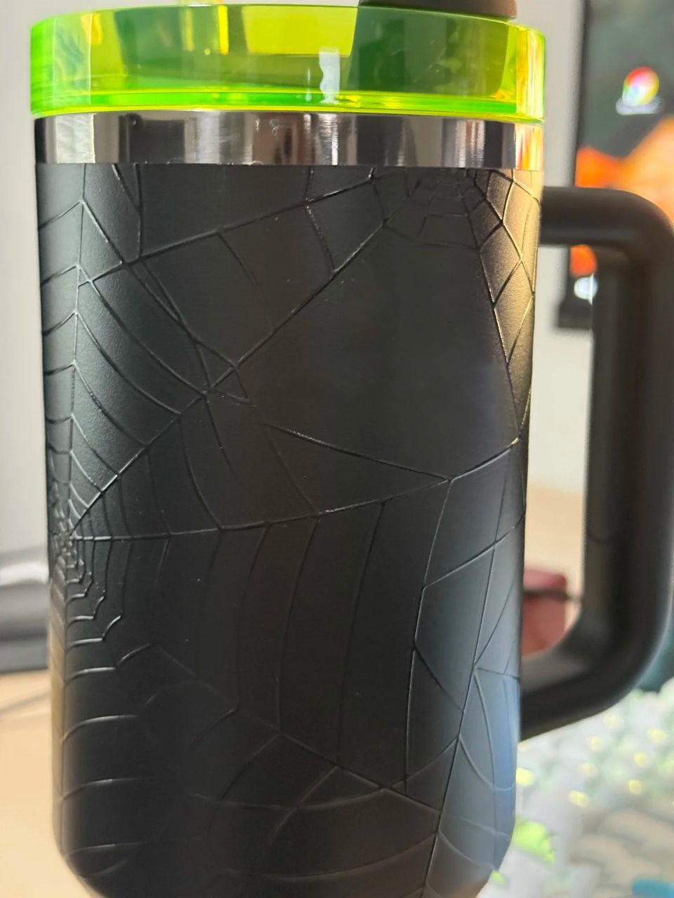 Other Drinkware 40oz Halloween Mugs With Handle Glowing In Dark Spider Web Stainless Steel Tumbler ed Green Pink Cups Blue Magnolia Pink Rose Early Li