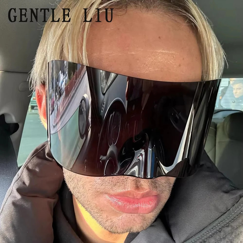 Y2k vintage oversized sunglasses mask womens punk goggles sports sunglasses womens 2000 er goggles 241022