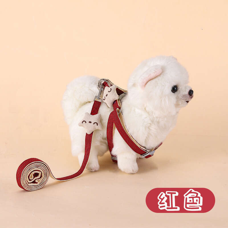Dog small and medium-sized walking chain, pet supplies, cat chest harness, teddy dog leash, starfish leash