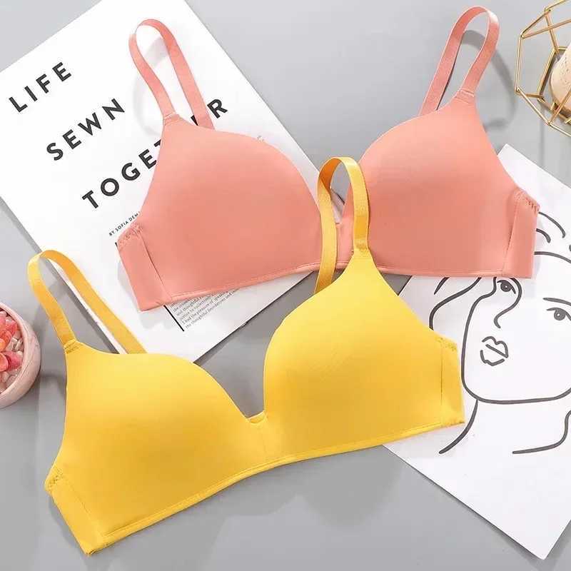 Women Seamless Bra Sexy No Wire Push Up Underwear Girls dents Breathable Thin 10 Colors Bras Fes Bra Breathable GatheredX2410