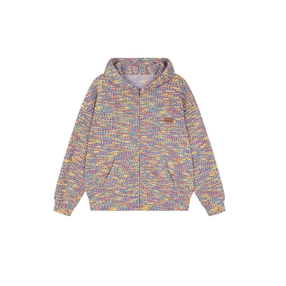 shanshi men hoodie christmas American style color dot cardigan hooded sweatshirt men's hoodie women's hoodie trendy brand loose couple casua