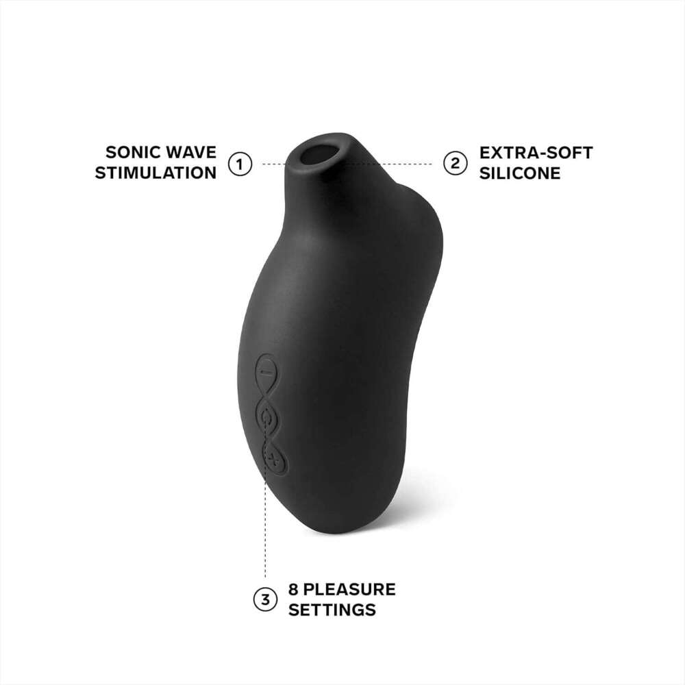 LELO SONA Sonic Massager, Sex Toy for Woman, Waterproof Clit Sucker, Rechargeable Pulsating Vibrator for Women, Suction Vibrator, Female Pleasure Toys