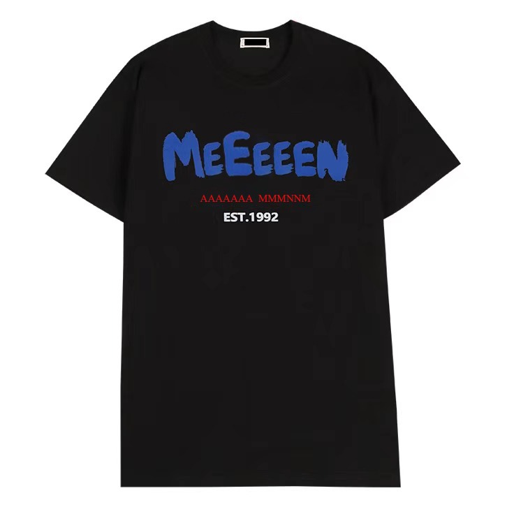 Mens Letter Print T Shirts luxury Black Fashion Designer Summer High Quality Top Short Sleeve Size S-XXXL