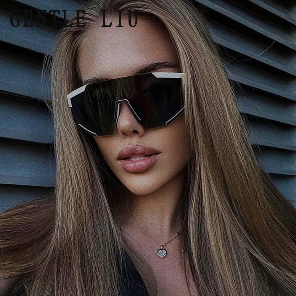 Super sized Y2k sports sunglasses for men and women er fashion punk outdoor bicycle sunglasses 2000 goggles 241022