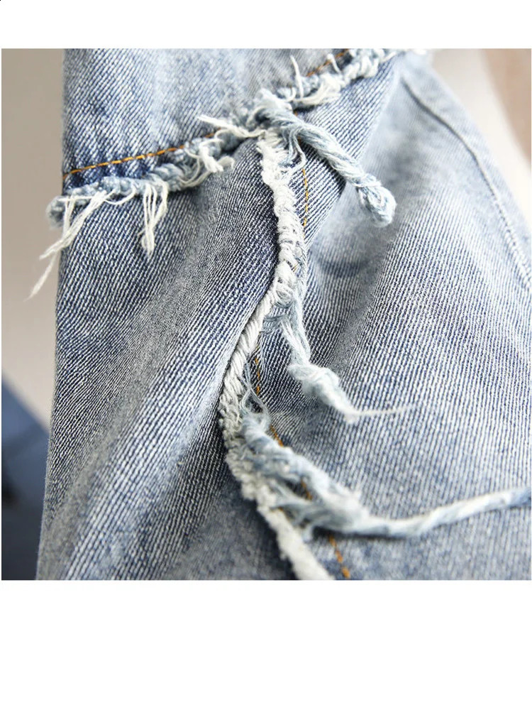 Fashion Hiphop Denim Stitching Sweater Womens Autumn And Winter n Sense Loose Lazy Retro Pullover 241021
