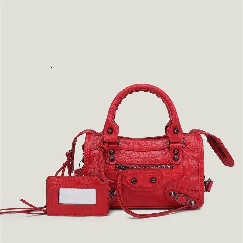 High Quality Leather designer Women Crossbody Shoulder Bags 2024 Solid Color Handbag Female Messenger Tote Motorcycle Handbags 016