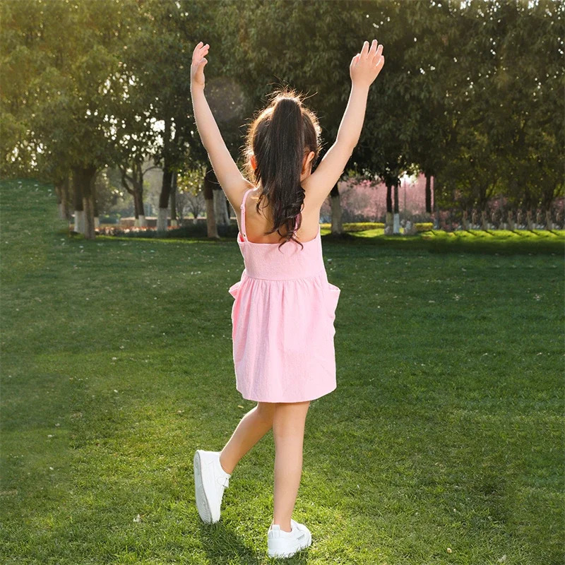 Mother Daughter Matching Dresses Family Look Mom Baby Mommy and Me Clothes Fashion Woman Girls Cotton Dress Outfits 241022