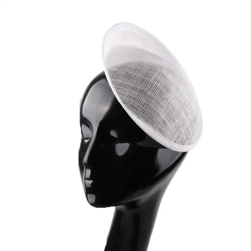 20CM SINAMAY Fascinator Base DIY Hair Accessories Gril Making Party Hats Millinery Cocktail Headwear Wedding Hairstyles 12pcs/Lot 241009