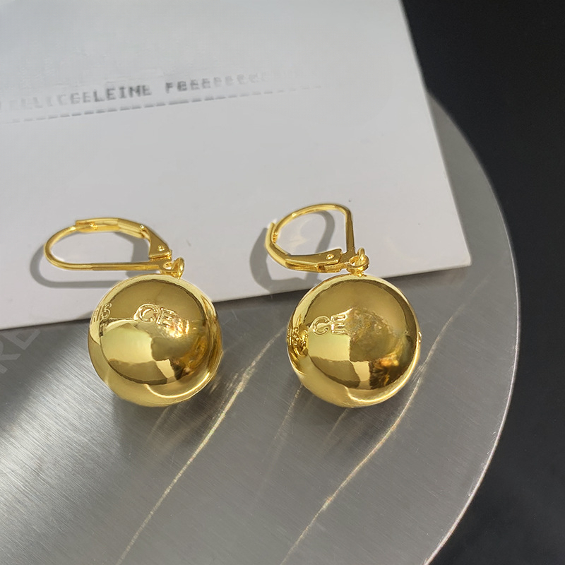 brand Vintage little round balls stud earring 18K gold plated luxury earrings designer Jewelry for women Wedding Chirstmas gift