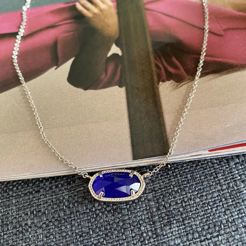 YEEVAA cobalt cat eye artificial crystal gemstone pendant necklace suitable for women fashionable jewelry unique gifts 241022
