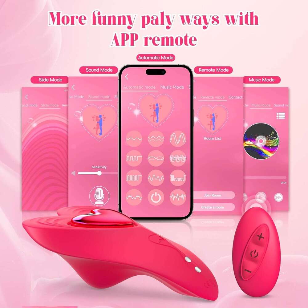 Remote Control Vibrator Couples Sex Toys, App Cellphone Wearable Vibrator with Remote, Vibrating Panties with 10 Vibration Settings, Mini Bullet Vibra