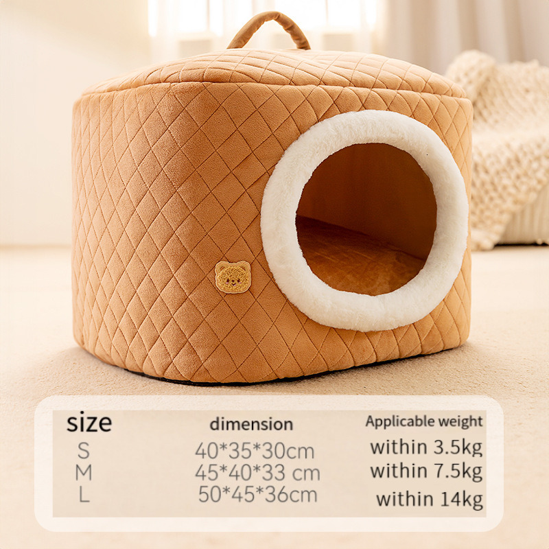 Designer kennel four seasons general purpose can be disassembled and washed winter warm type bed small teddy dog house mat supplies