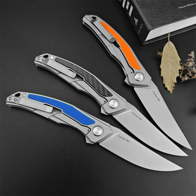 High Quality Shirrov F95 Flipper Folding Knife D2 Satin Blade 420 Steel Handles Utility EDC Tools Camping Tactical Survival Pocket Knives 15535 535 16