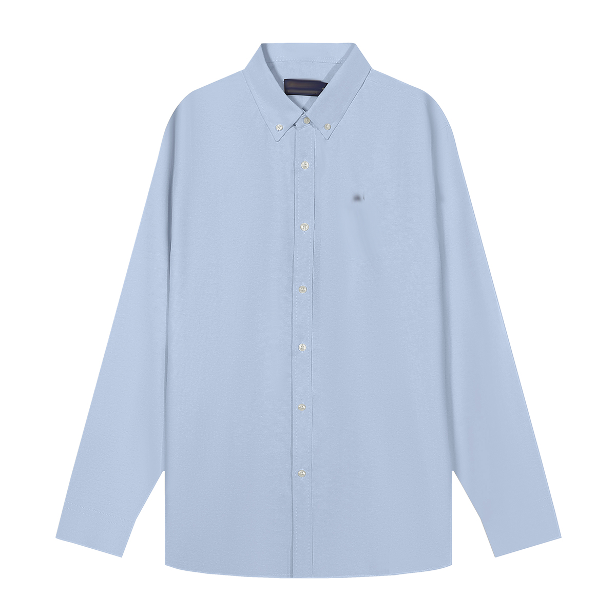 Mens polo shirt small horse Embroidery Polo Shirts Long Sleeve Solid Color Slim Fit Casual Business Shirts