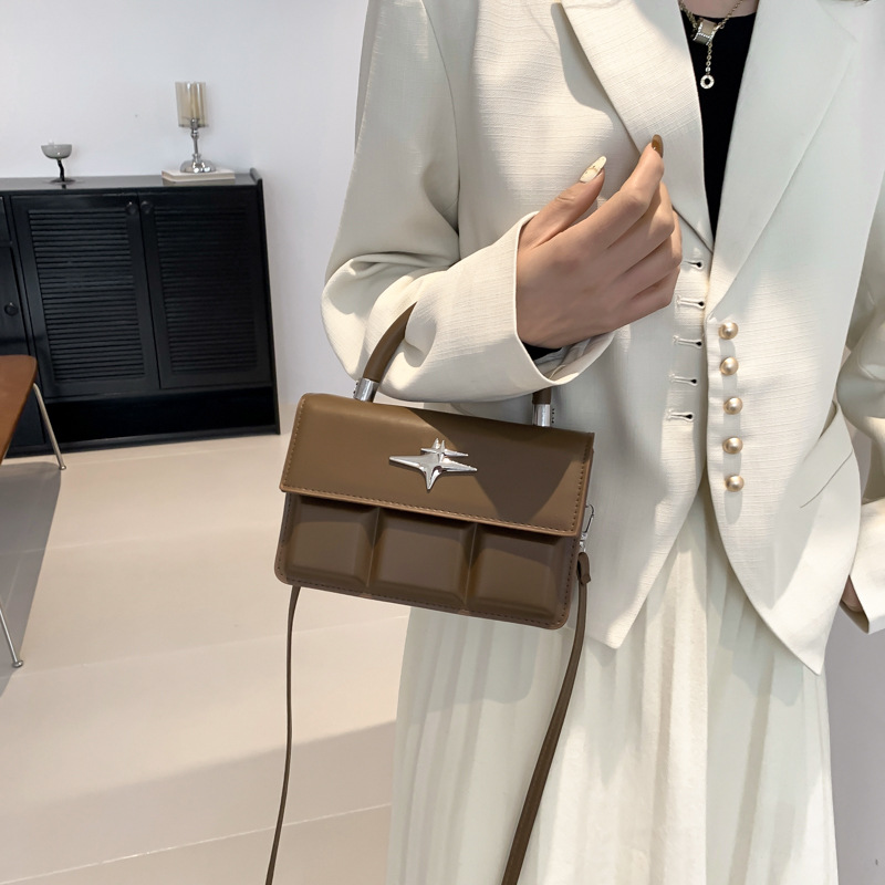 2025 Designer Women's Shoulder Bag 3 :Simple Casual Style Fashion Versatile Handbag Retro Solid Color,Black/White/Brown/Khaki/Fuia,Free shipping 