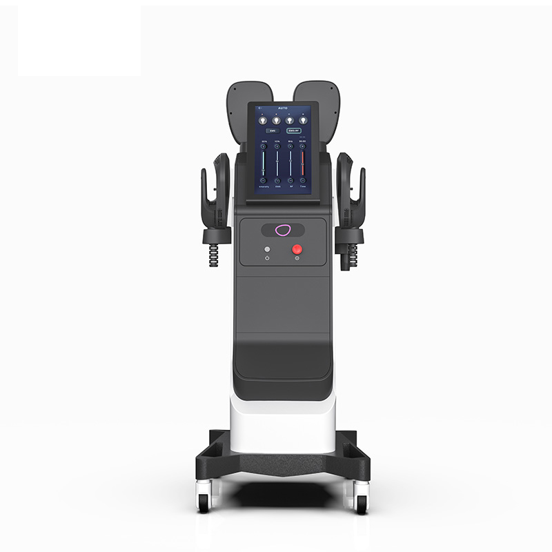 Hot sales ems body slim machine RF EMS EMT Muscle stimulator machine 4 handles 1 years warranty logo customization