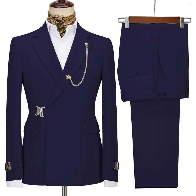 Mens suit mens jacket Italian designer party wedding ultra-thin fit mens 2PCS no accessories clothing lapel X2411261