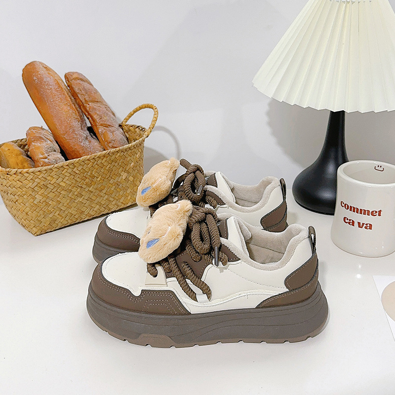 Winter Velvet Warm Versatile Casual Board Shoes