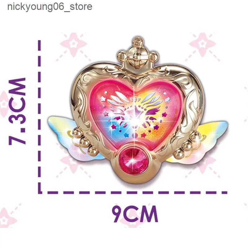 Plush Light - Up toys New Flower Fairy Magic Necklace Dream Watch Set Girl Princess Magic Colorful Light Music Necklace Magic Luminous Toy Gift L24091