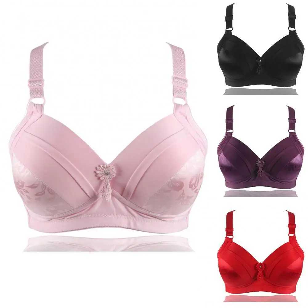 Quality C Cup Wireless Push Up Bra of Women Breathable Cotton Bralette Fashion Lingerie Wire Free Plus Size Fe Intimate NewX241022