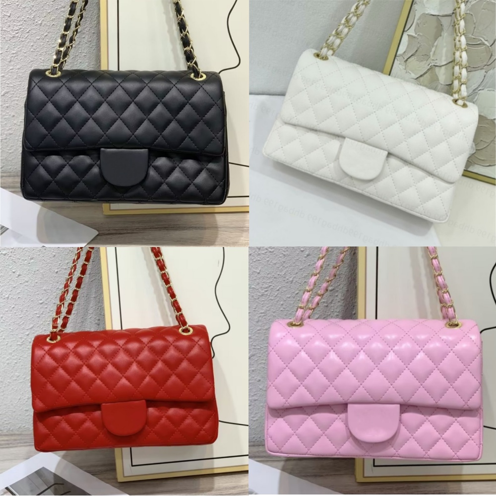 tote shoulder pink messenger color fashion bags Chains Check black crossbody designer women bag Bring a box