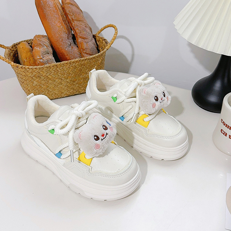 Winter Velvet Warm Versatile Casual Board Shoes