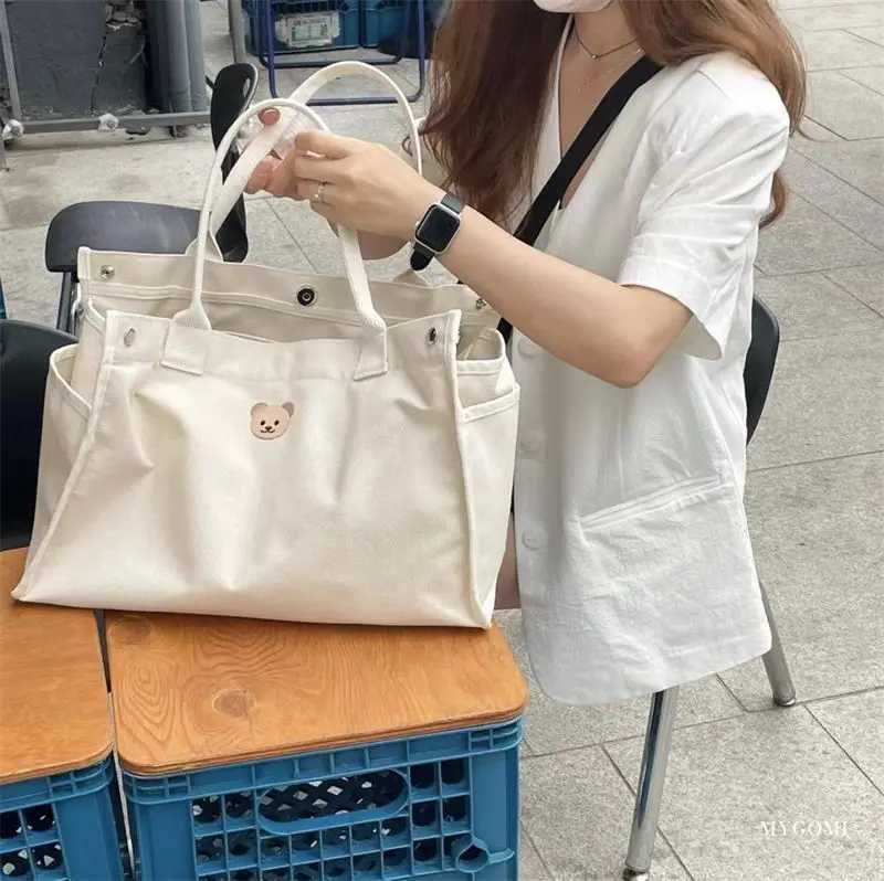 Canvas Mommy Bag Baby Nappy Bags for Newborn Diaper Organizer Pouch Babies Accessories Stroller Tote Bag Mom HandbagsC250326