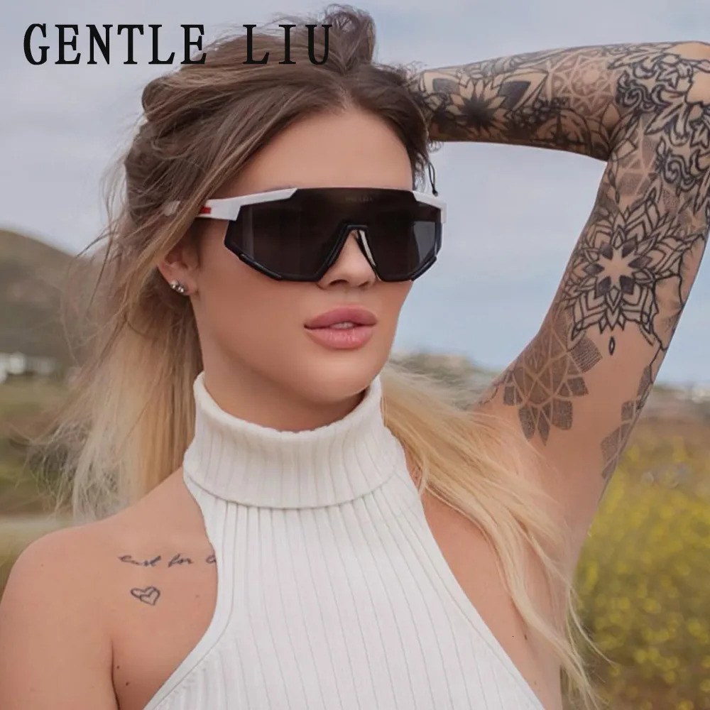 Super sized Y2k sports sunglasses for men and women er fashion punk outdoor bicycle sunglasses 2000 goggles 241022