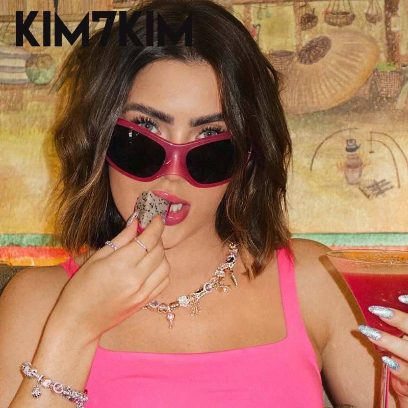 Cyberpunk Cat Eye Y2K Sunglasses for Women 2024 Trend Sunglasses for Men Retro Large Steampunk Goggles Gafas De Sol 241022bj