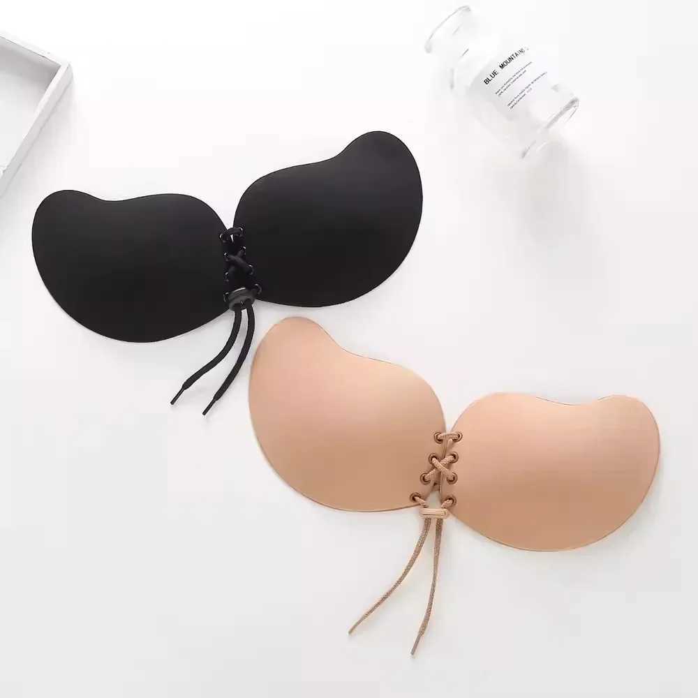 Sexy Invisible Strapless Adhesive Stick Bra Strapless Push Up Bras Women Backless Lingerie Seamless Sile Bralette UnderwearX2410