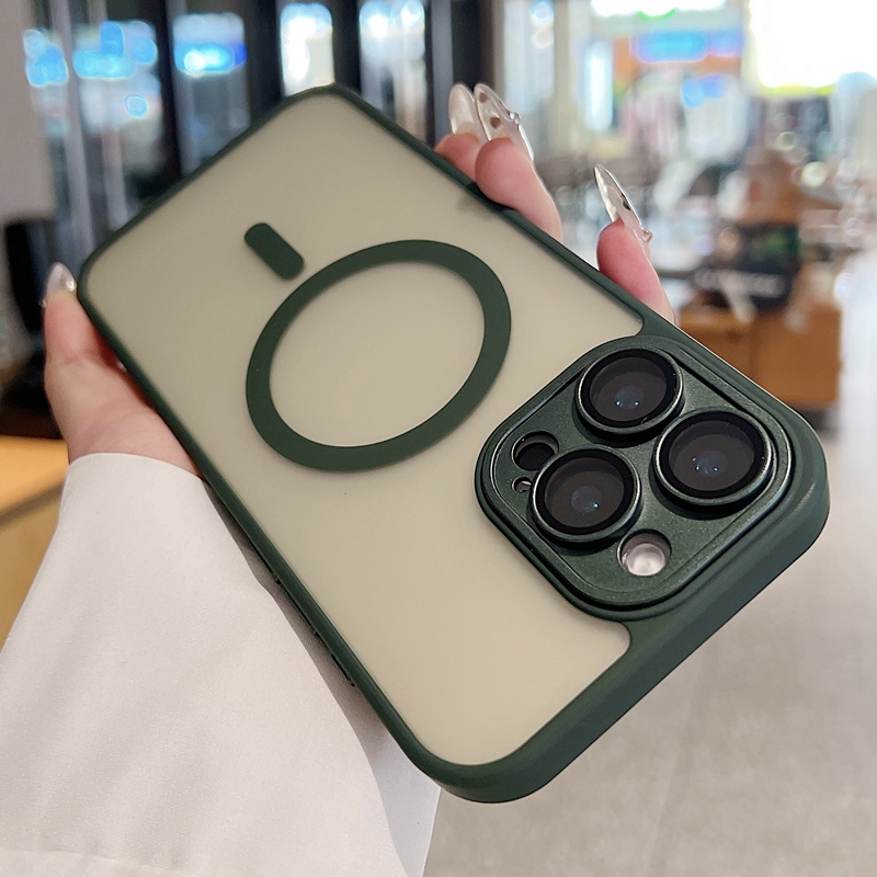 S26 Magnetic Wireless Charging Cases For Iphone 17 Air 16 Plus 15 14 13 Pro Max 12 Samsung S25 Edge S24 Ultra FE A17 A26 A36 A56 Hard PC TPU Skin Feel