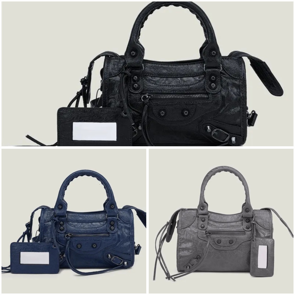 High Quality Leather designer Women Crossbody Shoulder Bags 2024 Solid Color Handbag Female Messenger Tote Motorcycle Handbags 016