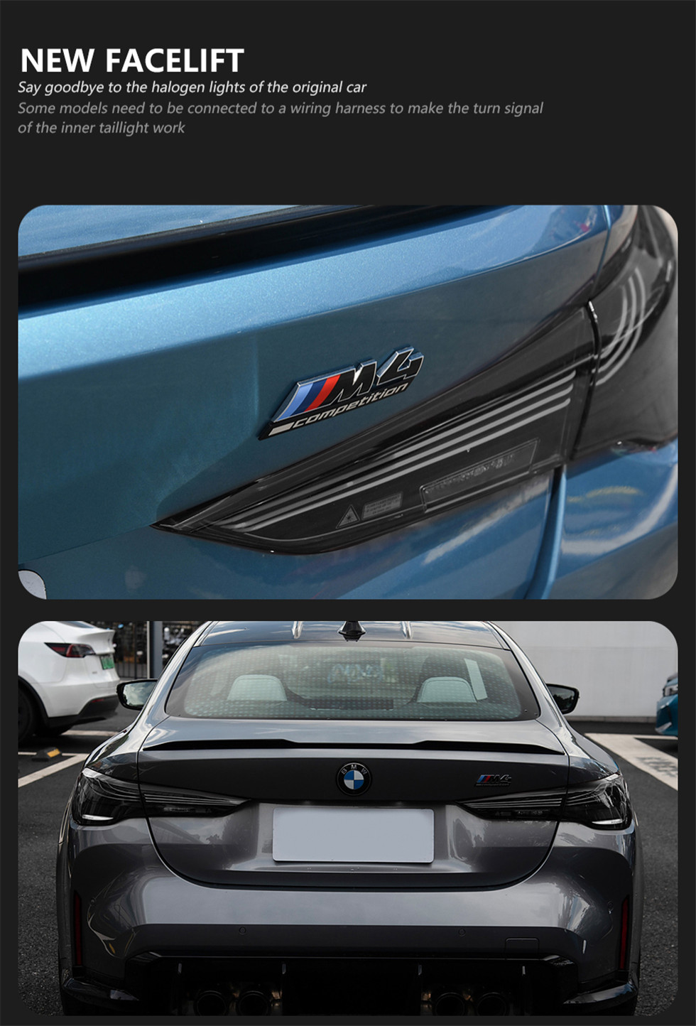 Car Tail Lights for BMW G22 G82 M4 GTS 425i 430i 20 20-2024 Upgrade Laser Dynamic Signal Automotive Accessories