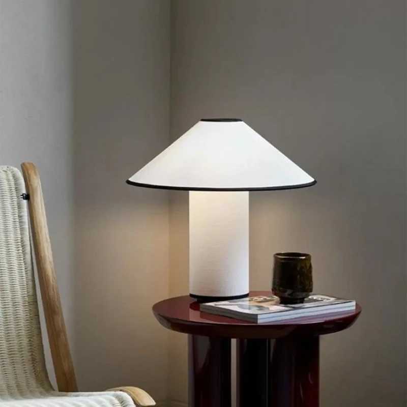 Vintage Wabi sabi table lamp mushroom table lamp for living room study bedroom bedside table sofa fabric table lamp X241021