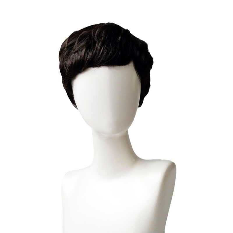 Wig short hair type African wigs black short hair mechanism full head
