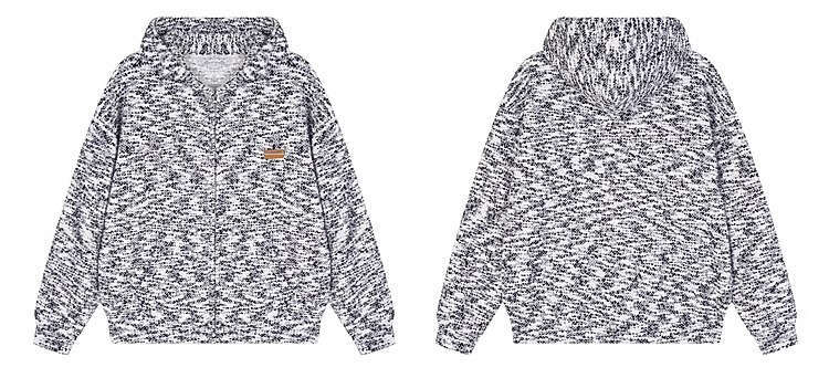 shanshi men hoodie christmas American style color dot cardigan hooded sweatshirt men's hoodie women's hoodie trendy brand loose couple casua