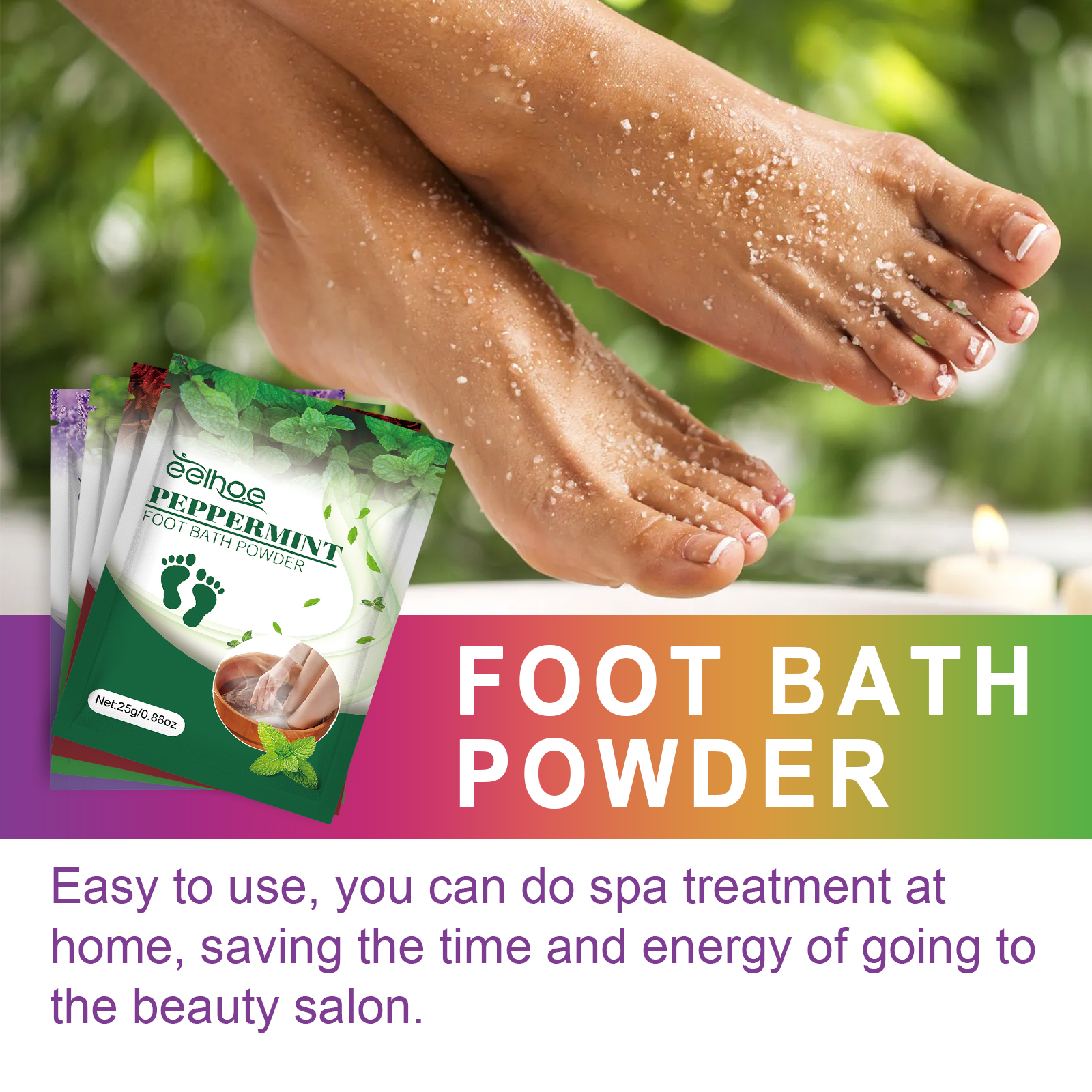 US Stock Deep Cleaning EELHOE Aromatherapy Foot Bath Salts Soothes Tired Feet & Promotes Healthy Circulation