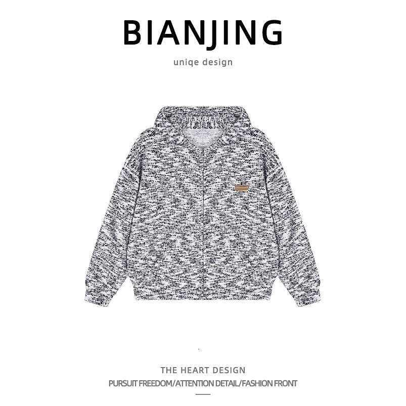 shanshi men hoodie christmas American style color dot cardigan hooded sweatshirt men's hoodie women's hoodie trendy brand loose couple casua