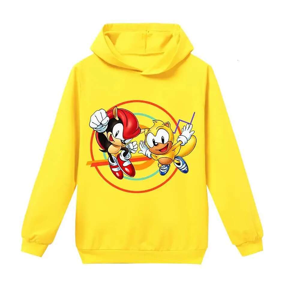 Hedgehog Sonic all-match comfortable baby casual hoodie top spring and autumn new children's clothing