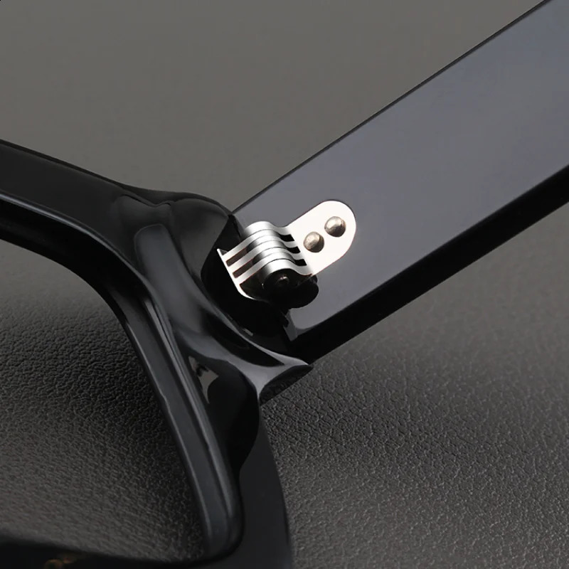 Mens high-quality optical glasses frame square acetate retro thick edge matte black fashionable women Myopia prescription glasses 241021