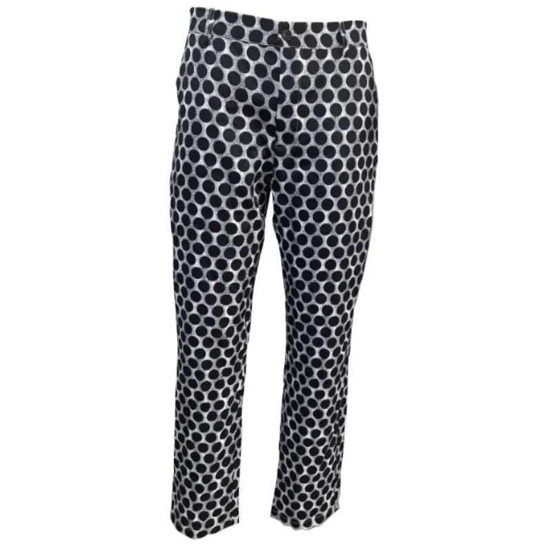 Mens Blazer Suits 2Pcs/Set Polka Dot Print Double Breasted Blazer Pant 2Pcs Set Suit Business Occasion Suits Daily Wear LX241022