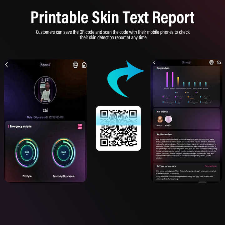 New Professional Facial Face Scanner Beauty 3D Skin Diagnosis Analyzer Scanner Skin Analysis Portable Skin Analysis Machine